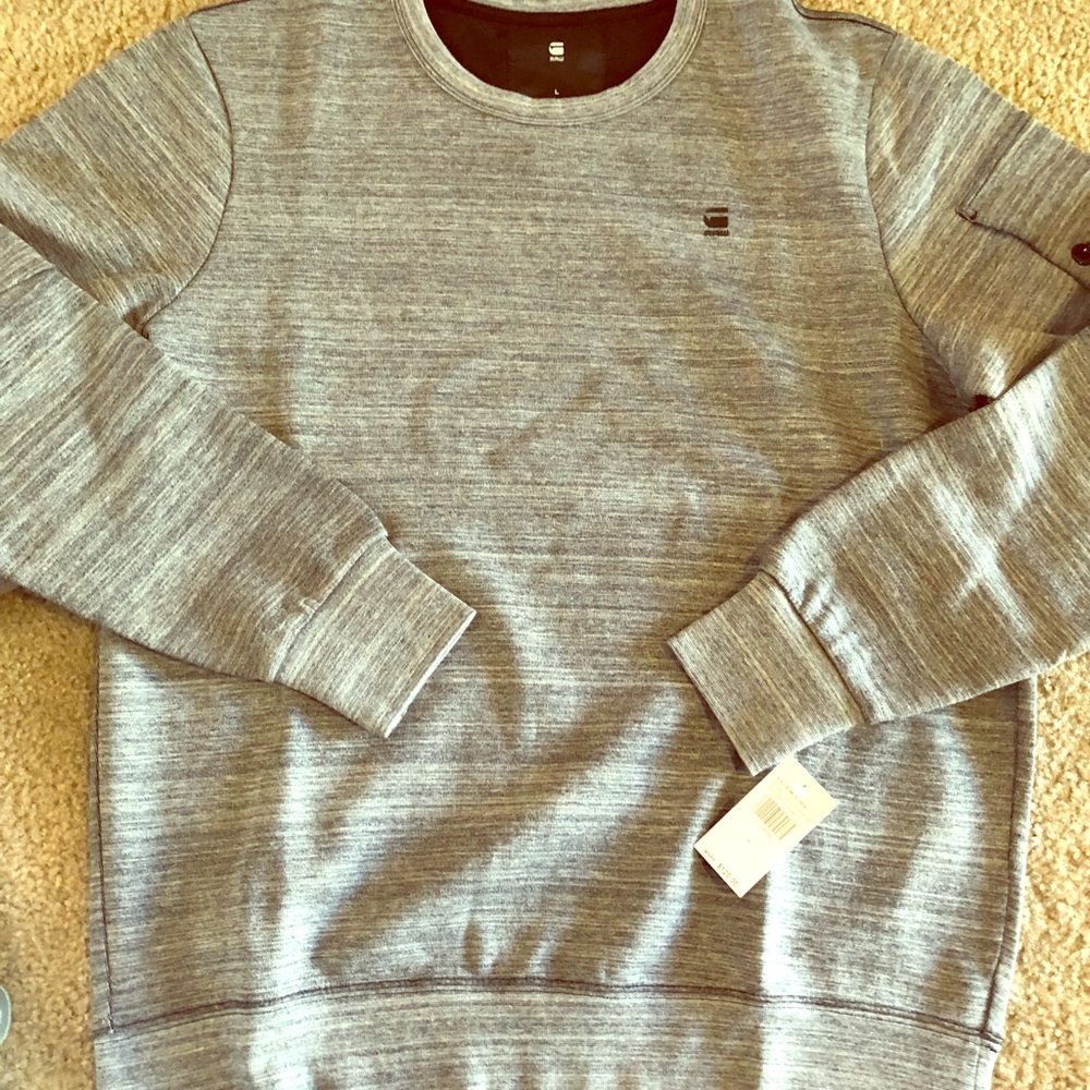 🔥G Star Raw Stalt Crewneck Sweatshirt, M-XL,NWT🔥 - Picture 2 of 8